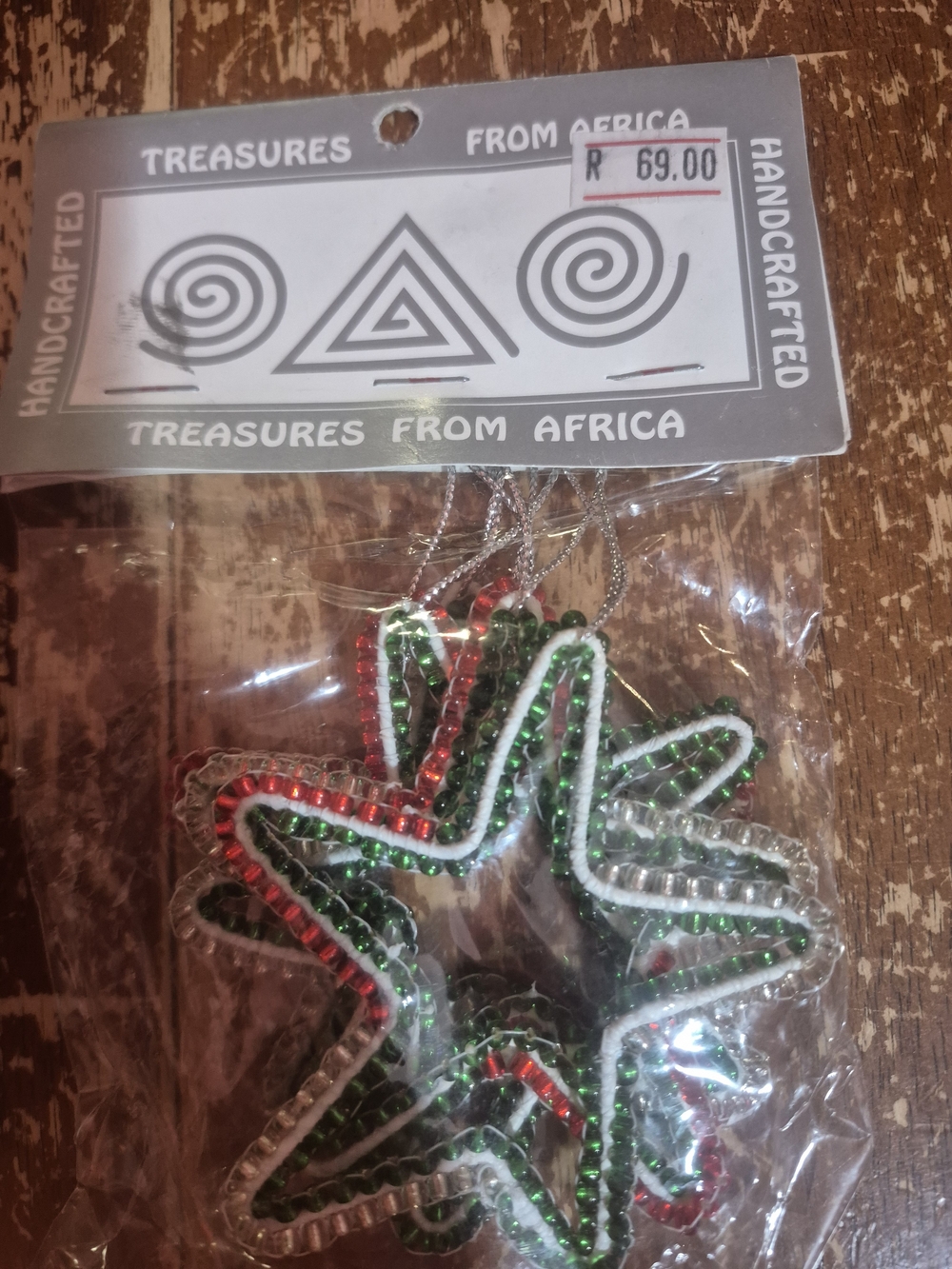 Handbeaded Star Ornaments